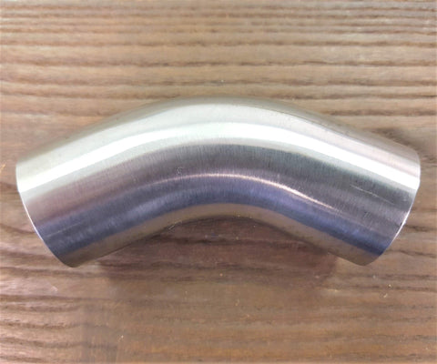 Stattin Stainless Grade 304 Stainless Steel 45° Long Radius Tube Bends