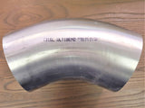 Stattin Stainless Grade 316 Stainless Steel 45° Long Radius Tube Bends