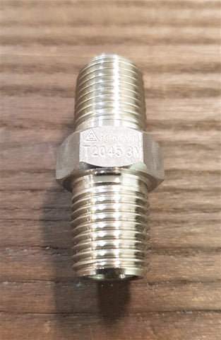 Stattin Stainless 08 NPT (1/4") Stainless Steel NPT 3000lbs Hex Nipples
