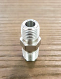 Stattin Stainless 08 NPT (1/4") x 08 BSP (1/4") Stainless Steel NPT/BSP 3000lbs Crossover Hex Nipples