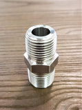 Stattin Stainless 15 NPT (1/2") x 15 BSP (1/2") Stainless Steel NPT/BSP 3000lbs Crossover Hex Nipples