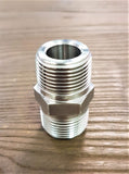 Stattin Stainless 20 NPT (3/4") x 20 BSP (3/4") Stainless Steel NPT/BSP 3000lbs Crossover Hex Nipples