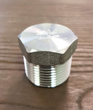 Stattin Stainless 25 NPT (1") Stainless Steel NPT 3000lbs Hex Plugs