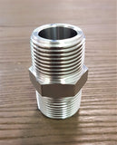 Stattin Stainless 25 NPT (1") x 25 BSP (1") Stainless Steel NPT/BSP 3000lbs Crossover Hex Nipples