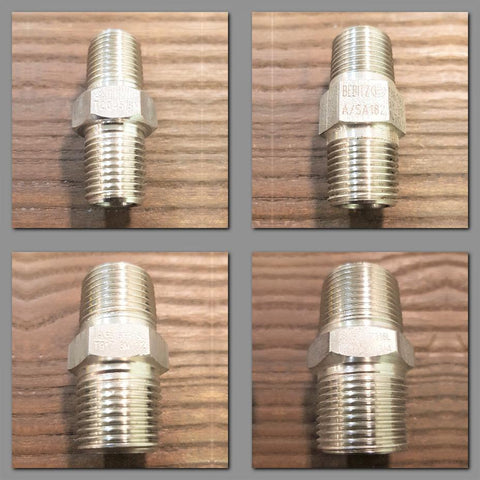 Stattin Stainless Stainless Steel NPT 3000lbs Hex Nipples