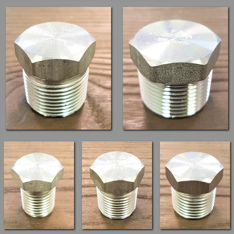 Stattin Stainless Stainless Steel NPT 3000lbs Hex Plugs
