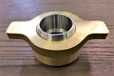Stattin Stainless 38.1mm (1 1/2") Stainless Steel / Brass Wine Unions