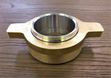 Stattin Stainless 76.2mm (3") Stainless Steel / Brass Wine Unions