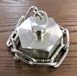 Stattin Stainless 25.4mm (1") Stainless Steel BSM Blank Nuts with Heavy Duty Chain