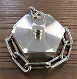 Stattin Stainless 38.1mm (1 1/2") Stainless Steel BSM Blank Nuts with Heavy Duty Chain
