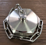 Stattin Stainless 50.8mm (2") Stainless Steel BSM Blank Nuts with Heavy Duty Chain