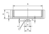 Stattin Stainless Stainless Steel BSM Blank Nuts with Heavy Duty Chain