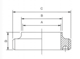 Stattin Stainless Stainless Steel Flat Face BSM Male Parts