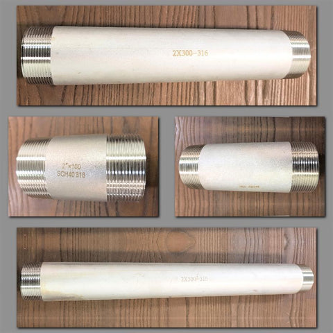 Stattin Stainless Stainless Steel BSP Extended Barrel Nipples