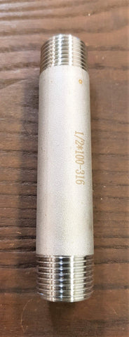 Stattin Stainless Stainless Steel BSP Extended Barrel Nipples