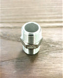 Stattin Stainless 10 BSP (3/8") x 10 NPT (3/8") Stainless Steel BSP/NPT 150lbs Crossover Hex Nipples