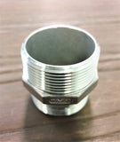 Stattin Stainless 40 BSP (1 1/2") x 40 NPT (1 1/2") Stainless Steel BSP/NPT 150lbs Crossover Hex Nipples