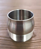 Stattin Stainless 50 BSP (2") x 50.8mm Stainless Steel BSP Tube Toe Nipples