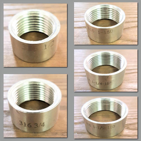 Stattin Stainless Stainless Steel BSP Half Sockets