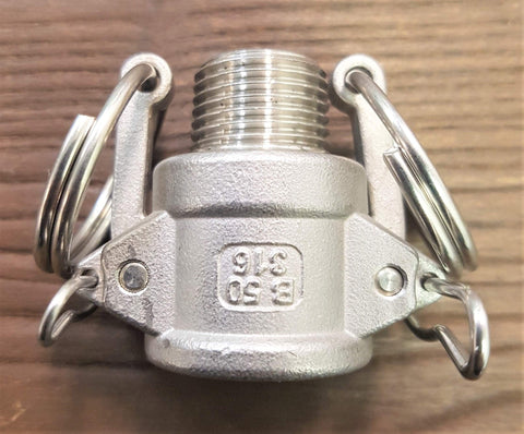 Stattin Stainless 15 BSP (1/2") Stainless Steel Type B Camlocks