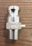 Stattin Stainless 15 BSP (1/2") Stainless Steel Type F Camlocks