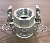 Stattin Stainless 32 BSP (1 1/4") Stainless Steel Type D Camlocks