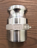 Stattin Stainless 40 BSP (1 1/2") Stainless Steel Type F Camlocks