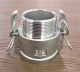 Stattin Stainless 50 BSP (2") Stainless Steel Type B Camlocks