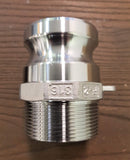 Stattin Stainless 50 BSP (2") Stainless Steel Type F Camlocks