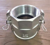 Stattin Stainless 65 BSP (2 1/2") Stainless Steel Type D Camlocks