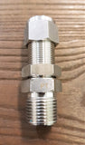 Stattin Stainless 12.7mm x 1/2" BSP Stainless Steel Compression Male Bulkhead Connectors