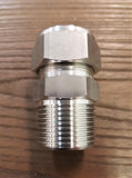 Stattin Stainless 25.4mm x 1" BSP Stainless Steel Compression Male Connectors
