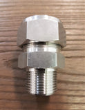 Stattin Stainless 25.4mm x 3/4" BSP Stainless Steel Compression Male Connectors