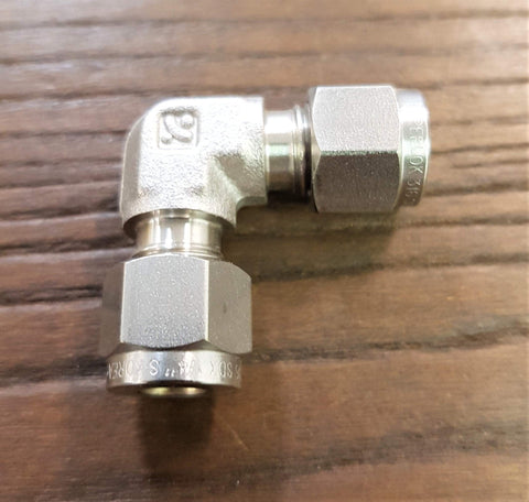 Stattin Stainless 6.35mm (1/4") Stainless Steel Compression Tube Union Elbows