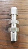 Stattin Stainless 6.35mm x 1/4" BSP Stainless Steel Compression Male Bulkhead Connectors