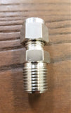 Stattin Stainless 6.35mm x 1/4" BSP Stainless Steel Compression Male Connectors