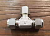 Stattin Stainless 9.53mm (3/8") Stainless Steel Compression Tube Union Tee's