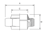 Stattin Stainless Stainless Steel Flat Face BSM Unions