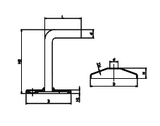 Stattin Stainless 12mm Satin (Masonry Walls) Stainless Steel Wall Brackets