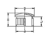Stattin Stainless Stainless Steel Knock in Caps