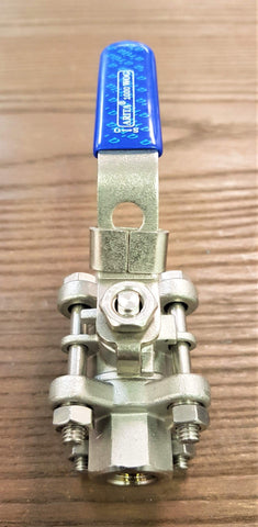 Stattin Stainless 08 BSP (1/4") Stainless Steel 3 Piece Ball Valves