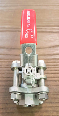 Stattin Stainless 15 BSP (1/2") Stainless Steel 3 Piece High Temp Ball Valves