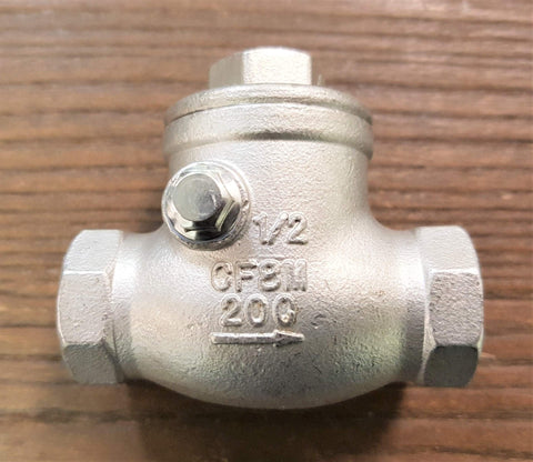 Stattin Stainless 15 BSP (1/2") Stainless Steel Swing Check Valves