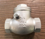 Stattin Stainless 20 BSP (3/4") Stainless Steel Swing Check Valves