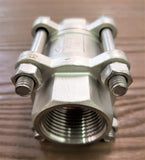 Stattin Stainless 25 BSP (1") Stainless Steel 3 Piece Spring Check Valves