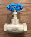 Stattin Stainless 25 BSP (1") Stainless Steel Globe Valves