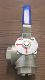 Stattin Stainless 32 BSP (1 1/4") Stainless Steel 3 Way L Port Ball Valves