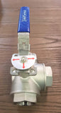 Stattin Stainless 32 BSP (1 1/4") Stainless Steel 3 Way T Port Ball Valves