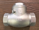 Stattin Stainless 40 BSP (1 1/2") Stainless Steel Swing Check Valves