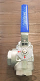 Stattin Stainless 50 BSP (2") Stainless Steel 3 Way L Port Ball Valves